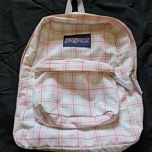 Jansport Pink Plaid Kids Backpack